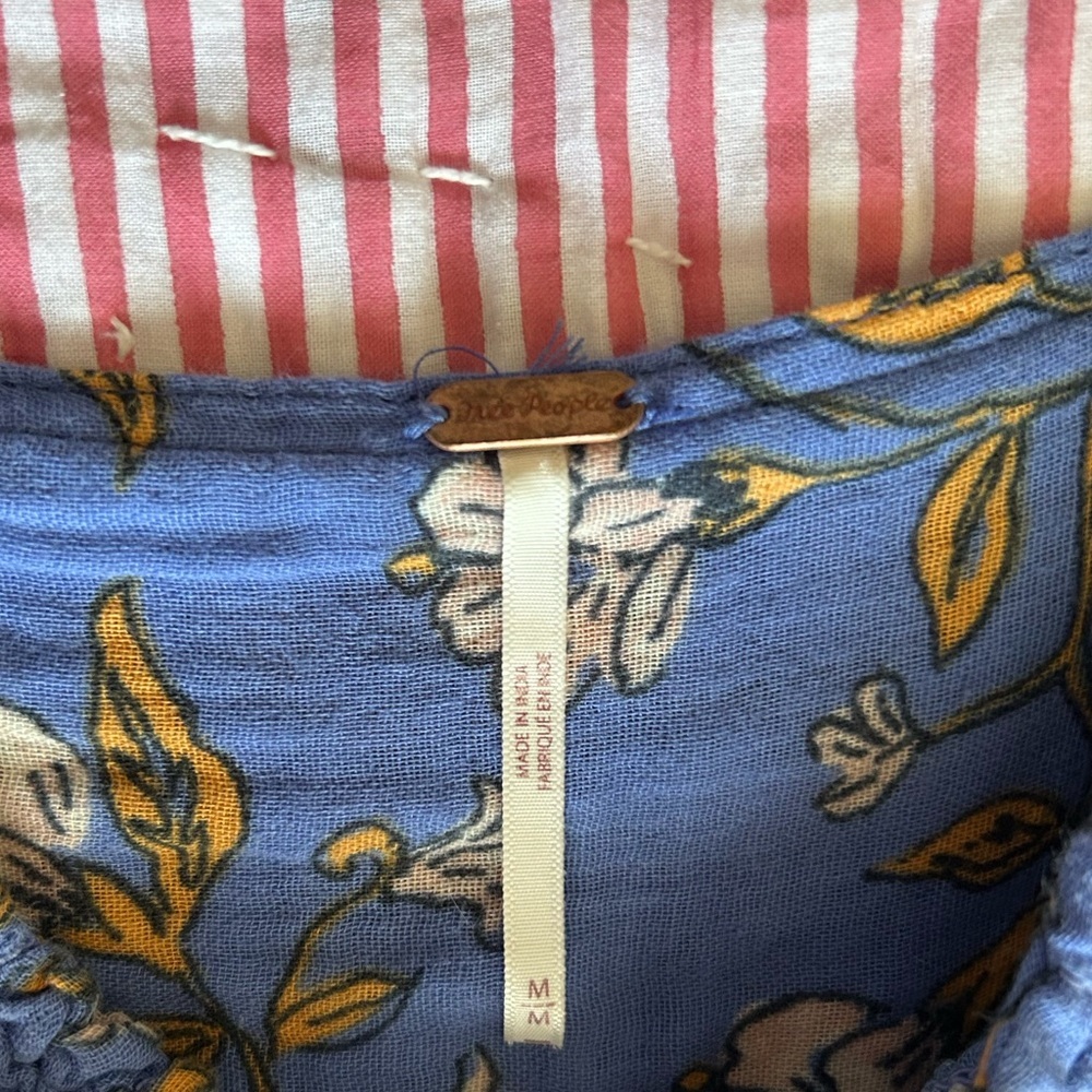 Free people Nala printed babydoll top - Picture 2 of 3